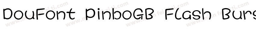 DouFont PinboGB Flash Burst字体转换